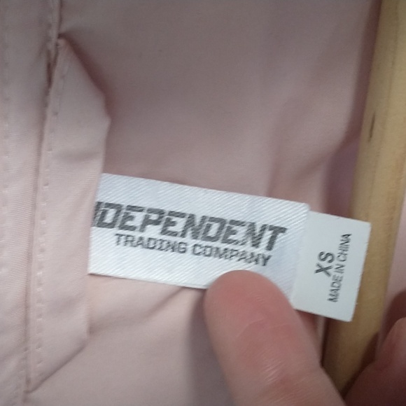 Independent Trading Company Pink XSMALL Crop Hoodie Windbreaker - Picture 5 of 5